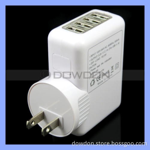 Universal 4 USB Port Wall Charger Us AC Power Adapter